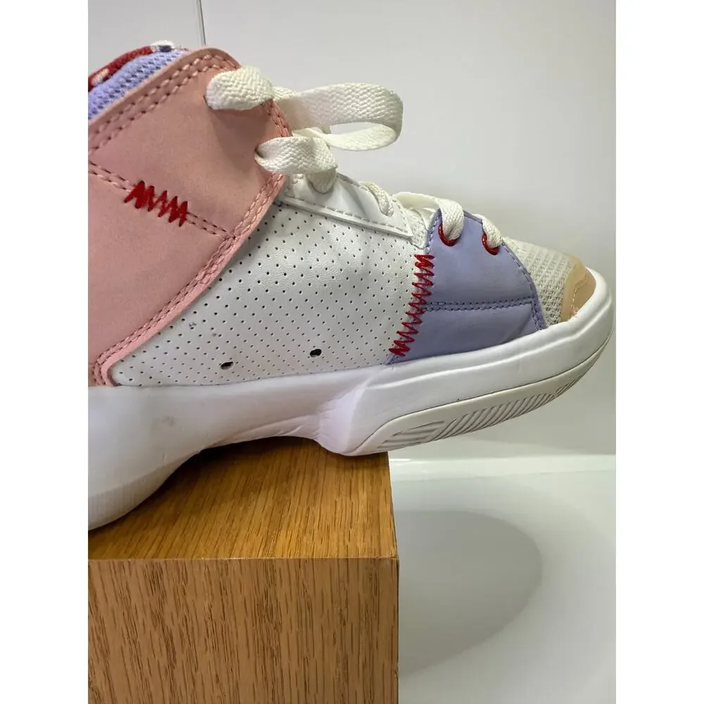 Nike Jordan One Take 4 SE Pink White Lavender Basketball Sneakers Girls 6Y